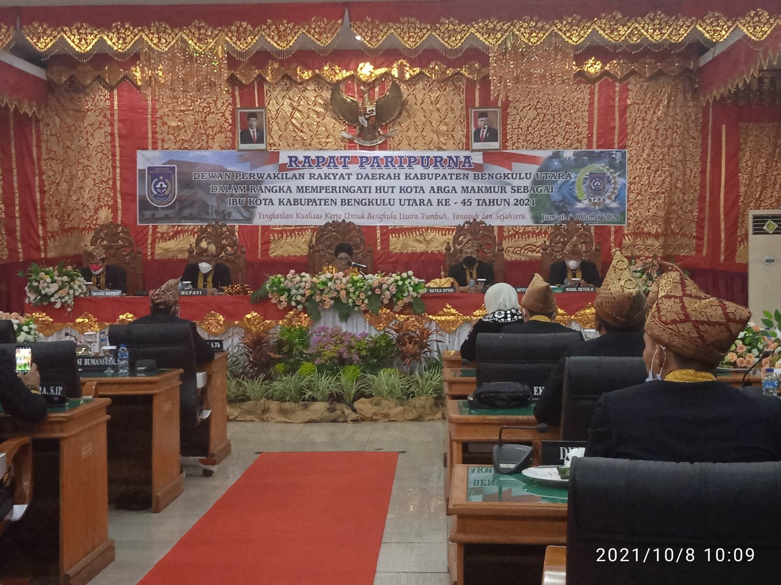 Rapat Paripurna DPRD Kab. Bengkulu Utara Dalam Rangka HUT Kota Argamakmur Ke 45