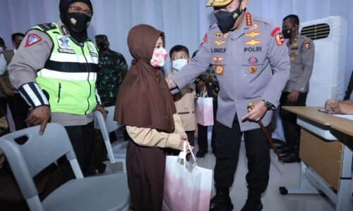 Launching Vaksinasi Merdeka Anak, Kapolri: Upaya Menjaga Generasi Penerus Bangsa