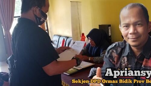 DPD Ormas Bidik Prov. Bengkulu Laporkan Desa Air Kotok Kec. Pematang Tiga Kab. Benteng