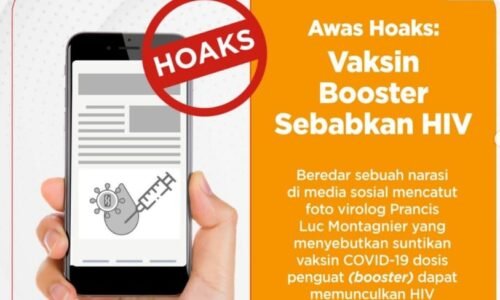 Awas Hoax : Vaksin Booster Sebabkan HIV