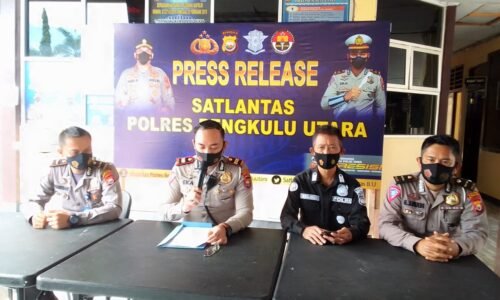 Ops Keselamatan Nala, Polres Bengkulu Utara Amankan Puluhan Knalpot Brong