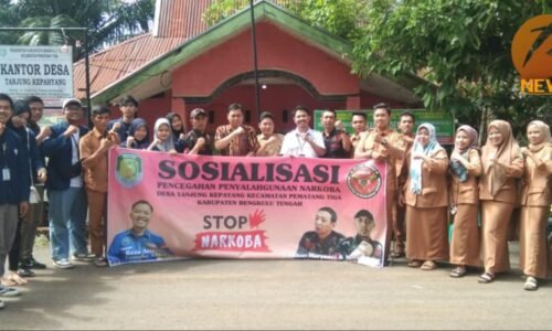 Ormas BIDIK Prov. Bengkulu Gelar Sosialisasi  Pencegahan Penyalahgunaan Narkoba Didesa Tanjung Kepayang.