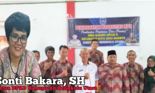 Kegiatan Pelatihan Perdes 2023 Desa Karang Anyar di Apresiasi Oleh Ketua DPRD Kabupaten Bengkulu Utara