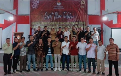 KPU Kab. Bengkulu Utara Telah Usai Menuntaskan Rapat Pleno Rekapitulasi Perolehan Suara Pemilu 2024
