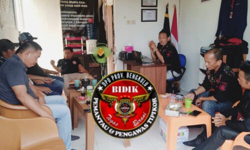 Awal tahun DPD Ormas Bidik Bengkulu melaksanakan rapat koordinasi antar anggota