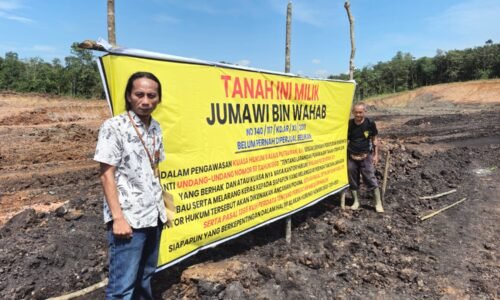 Pemilik Lahan Pasang Plang, Demi Perjuangkan Hak Kepemilikannya