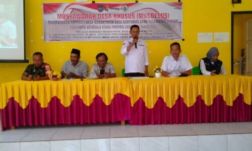 Pemdes Banyumas Baru Gelar Musdesus Pembentukan Koperasi Merah Putih