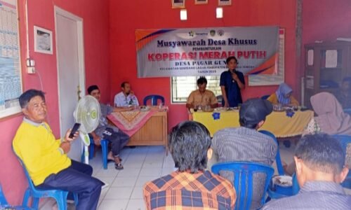 Desa Pagar Gunung Gelar Musyawarah Pembentukan Koperasi Merah Putih