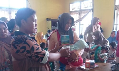 Kegiatan Posyandu, Giat Pencegahan Stunting dan Pembagian PMT Desa Curup