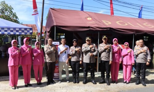 Bentuk Kepedulian Polri, Polres Bengkulu Utara Menggelar Kegiatan Pangan Murah Bagi Masyarakat