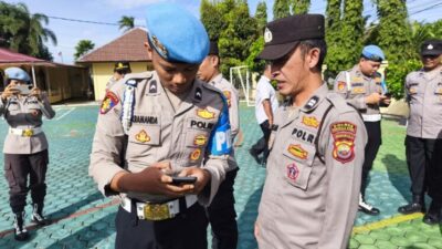 Cegah Judol, Polres Bengkulu Utara Lakukan Razia HP Personil