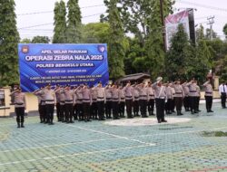 Polres Bengkulu Utara Gelar Apel Pasukan Operasi Zebra Nala 2025