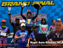 Dispora Beri Apresiasi Kepada Rider Muda Bengkulu Utara Yang Raih Prestasi Nasional di Kejurnas Grasstrack 2025