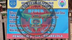 Pengadaan Lampu Jalan Desa Lubuk Gading Diduga Mark-up Anggaran