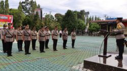 Kapolres Bengkulu Utara Pimpin Sertijab Sejumlah Pejabat Utama dan Kapolsek Enggano