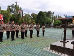 Kapolres Bengkulu Utara Pimpin Sertijab Sejumlah Pejabat Utama dan Kapolsek Enggano