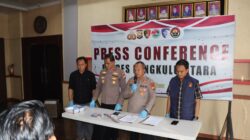 Polres Bengkulu Utara Amankan Lima Orang Terduga Kasus Penganiayaan Yang Menyebabkan Kematian