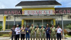 DANDIM 0423/BU Dampingi Pangdam XXI/Radin inten Kunker ke Enggano, Tinjau Ketahanan Pangan dan Pos Pengamanan Pulau Terluar