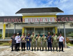 DANDIM 0423/BU Dampingi Pangdam XXI/Radin inten Kunker ke Enggano, Tinjau Ketahanan Pangan dan Pos Pengamanan Pulau Terluar