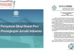 Surat Pernyataan Sikap Dewan Pers Tentang Penangkapan Jurnalis Indonesia