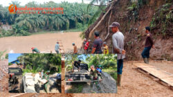 Koramil 423-01/Ketahun – Kodim 0423/BU, Kawal Percepatan Pembangunan Jembatan Gantung Perintis Desa Kualalangi
