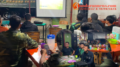 Kodim 0423 BU Gelar Nobar Kebangsaan Piala Dunia 2026 Bersama Masyarakat