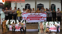 Kapolres Bengkulu Utara Lakukan Peletakan Batu Pertama Pembangunan Sumur Bor di Desa Gunung Selan