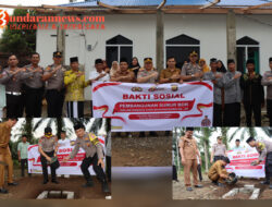 Kapolres Bengkulu Utara Lakukan Peletakan Batu Pertama Pembangunan Sumur Bor di Desa Gunung Selan