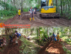 Gotong Royong Perbaiki Jalan Usaha Tani Lubuk Taliak, Pemdes Tanjung Putus, Gerak Cepat Dalam Pembangunan Desa
