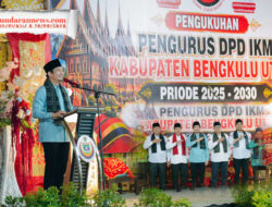 Prosesi Pengukuhan DPD IKM Bengkulu Utara 2025-2030, Dihadiri Langsung Oleh Bupati Arie