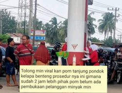 Warga Kesal, Antrean BBM Terhenti Lebih 2 Jam di SPBU Pondok Kelapa Bengkulu Tengah
