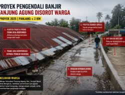 Proyek Pengendali Banjir Tanjung Agung Rp78 Miliar Disorot Warga, Banjir Masih Meluap