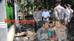 Wujud Kepedulian, Kapolres Bengkulu Utara Sambangi Langsung Korban Kebakaran Maut di Desa Senali