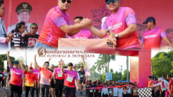 Sukseskan HUT ke-67 Bengkulu Utara, Polres Bengkulu Utara Amankan & Ikuti Event “BerAsa Runniversary