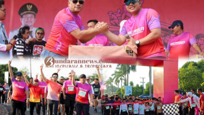 Sukseskan HUT ke-67 Bengkulu Utara, Polres Bengkulu Utara Amankan & Ikuti Event “BerAsa Runniversary