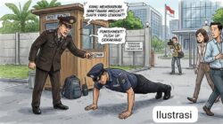 Izin Wartawan Bertamu, Seorang Security PT. JOP Diduga Dihukum Push-up 80 Kali Oleh Wakil Komandan