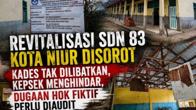 Revitalisasi SDN 83 Kota Niur Disorot, Kades Tak Dilibatkan & HOK Diduga Perlu Diaudit
