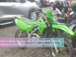 Motor Dinas Disulap Jadi Pelat Hitam BD 5056 EL, Oknum Dinas Pariwisata Dipanggil Inspektorat