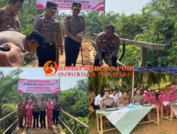 Sinergi Polres Benteng dan Masyarakat, Jembatan Merah Putih Pondok Kubang Mulai Dibangun
