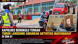 Kapolres Bengkulu Tengah Turun Langsung Amankan Aktivitas Masyarakat di SDN 01