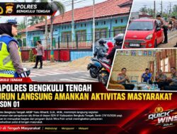 Kapolres Bengkulu Tengah Turun Langsung Amankan Aktivitas Masyarakat di SDN 01