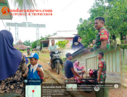 Babinsa Koramil 423-03/Lais Laksanakan Komsos dan Monitor Wilayah di Kecamatan Batik Nau