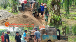 Pembangunan Jembatan Perintis Garuda Oleh Kodim 0423 Bengkulu Utara Terus Dikebut, TNI & Masyarakat Bergotong Royong