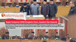 Rapat Paripurna DPRD Bengkulu Utara, Sepakati Dua Raperda